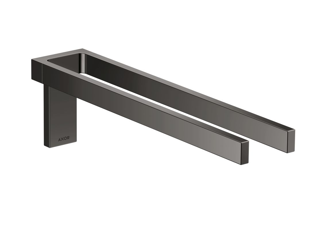 Hansgrohe Handtuchhalter zweiarmig Axor Universal Rectangular PBC, 111 x 381 x 381 mm, Farbe schwarz Bild 1