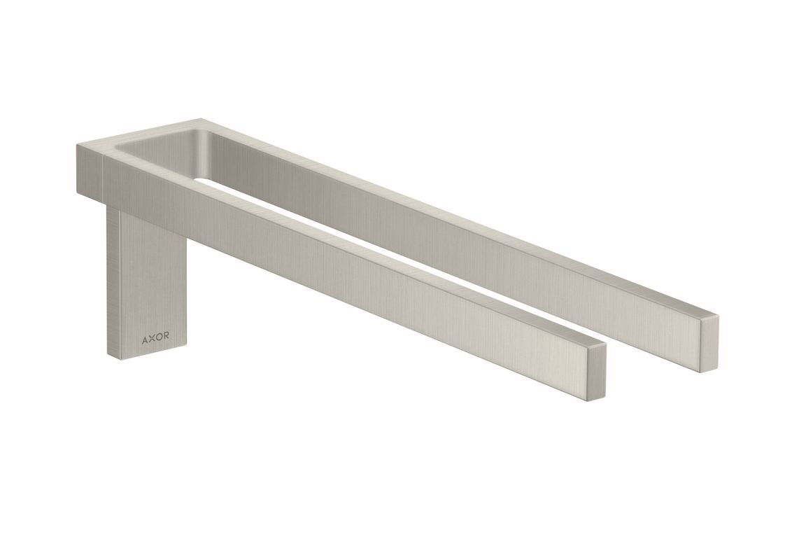 Hansgrohe Handtuchhalter zweiarmig Axor Universal Rectangular BSO, 111 x 381 x 381 mm, Farbe Edelstahl Bild 1