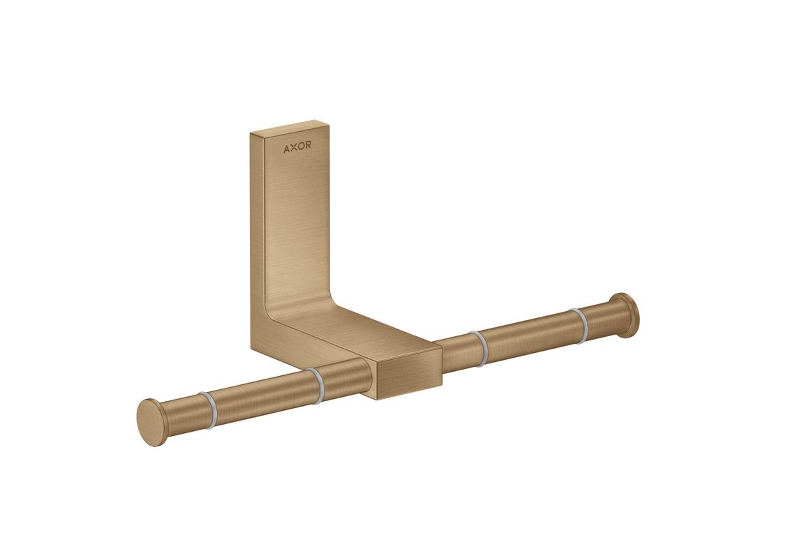 Hansgrohe Toilettenpapierhalter doppelt Axor Universal Rectangular BBR, 110 x 102 x 102 mm, Farbe bronze Bild 1