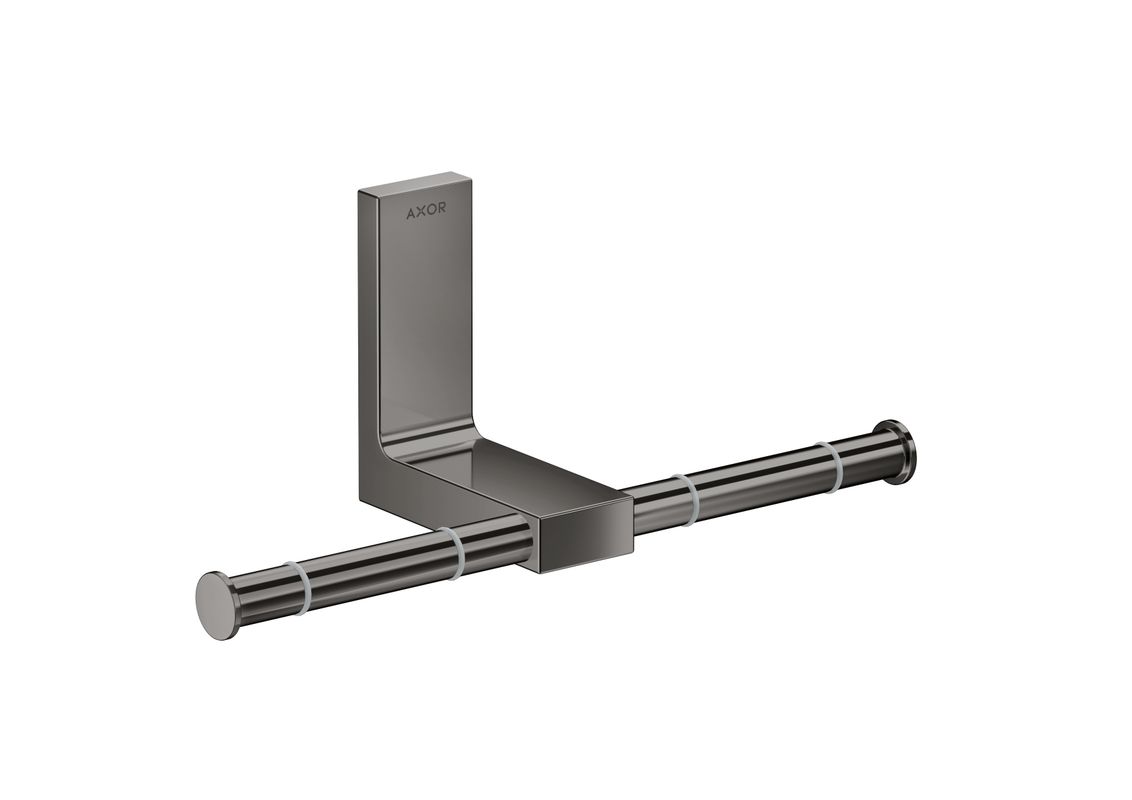 Hansgrohe Toilettenpapierhalter doppelt Axor Universal Rectangular PBC, 110 x 102 x 102 mm, Farbe black chrome Bild 1
