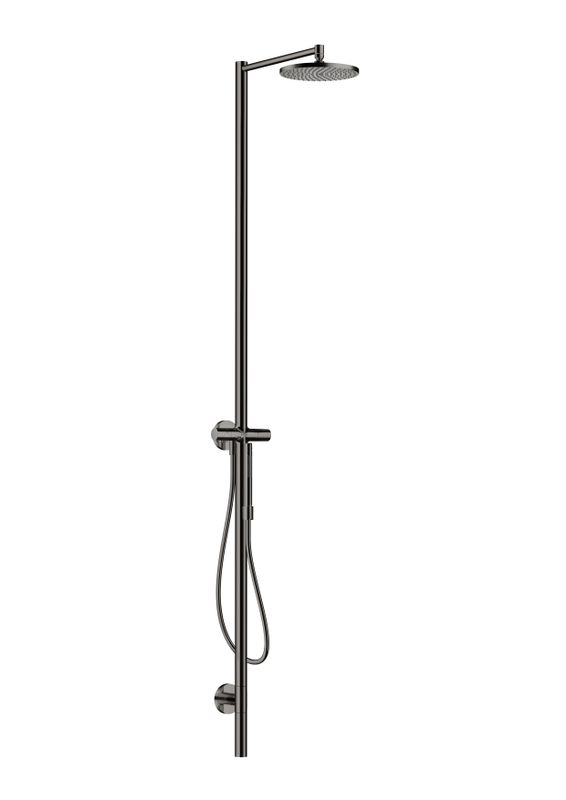 Hansgrohe Nature Duschsaeule Axor Starck, mit Kopfbrause 240 1jet PBC, 2151 x 236 x 600 mm, Farbe black chrome Bild 1