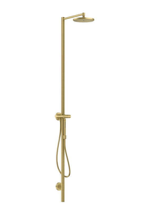 Hansgrohe Nature Duschsaeule Axor Starck, mit Kopfbrause 240 1jet BB, 2151 x 236 x 600 mm, Farbe brass Bild 1