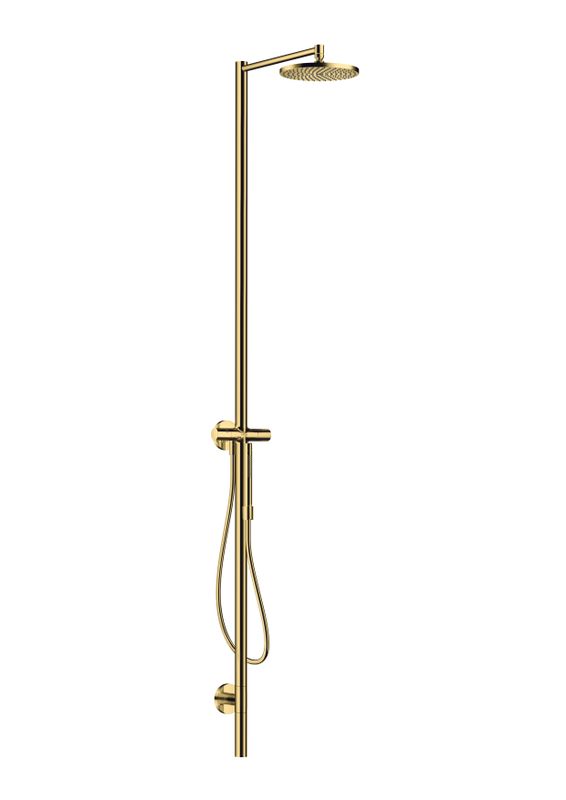 Hansgrohe Nature Duschsaeule Axor Starck, mit Kopfbrause 240 1jet PGO, 2151 x 236 x 600 mm, Farbe gold Bild 1