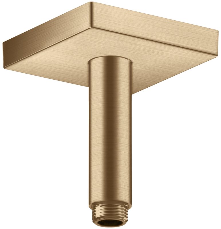 Hansgrohe Decken-Anschlussstück Axor DN 15 100 mm eckig BBR, 92 mm, Farbe bronze Bild 1