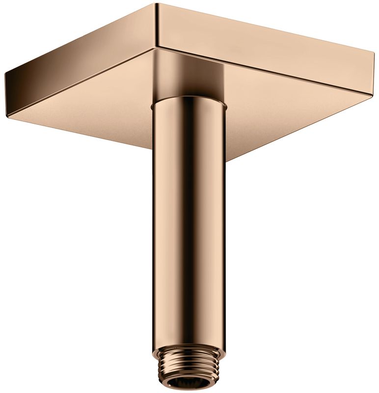 Hansgrohe Decken-Anschlussstück Axor DN 15 100 mm eckig PRG, 92 mm, Farbe red gold Bild 1
