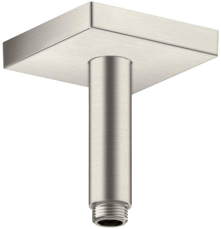 Hansgrohe Decken-Anschlussstück Axor DN 15 100 mm eckig BSO, 92 mm, Farbe Edelstahl-Optik (silber) Bild 1