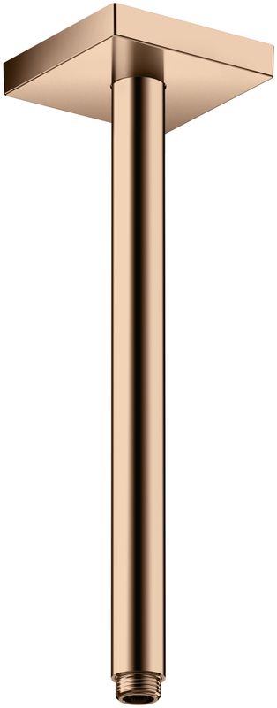 Hansgrohe Decken-Anschlussstück Axor DN 15 300 mm eckig PRG, 92 mm, Farbe red gold Bild 1