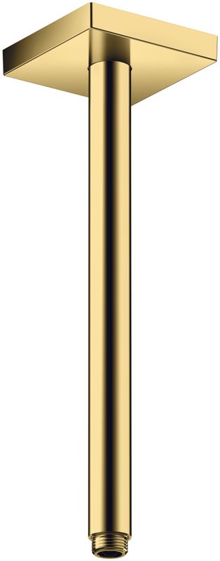Hansgrohe Decken-Anschlussstück Axor DN 15 300 mm eckig PGO, 92 mm, Farbe gold Bild 1