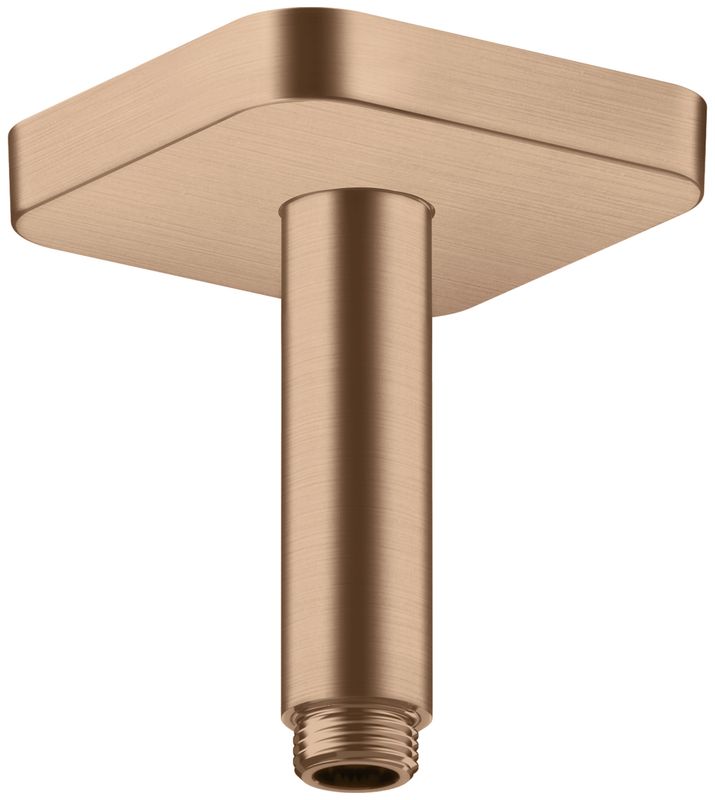 Hansgrohe Decken-Anschlussstück Axor DN 15 100 mm softsquare BRG, 92 mm, Farbe red gold Bild 1