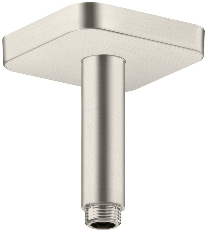 Hansgrohe Decken-Anschlussstück Axor DN 15 100 mm softsquare BSO, 92 mm, Farbe Edelstahl-Optik (silber) Bild 1