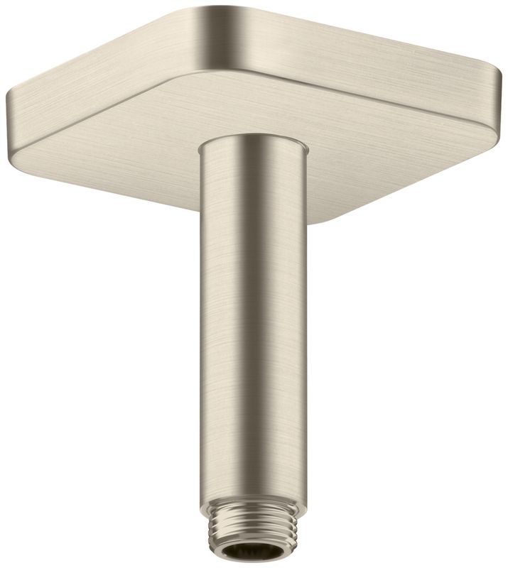 Hansgrohe Decken-Anschlussstück Axor DN 15 100 mm softsquare BN, 92 mm, Farbe nickel Bild 1