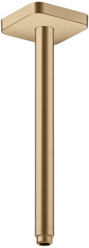 Hansgrohe Decken-Anschlussstück Axor DN 15 300 mm softsquare BBR, 91 mm, Farbe bronze Bild 1
