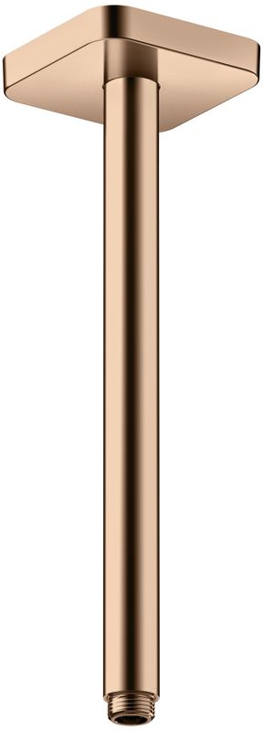 Hansgrohe Decken-Anschlussstück Axor DN 15 300 mm softsquare PRG, 91 mm, Farbe red gold Bild 1