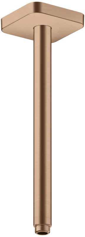 Hansgrohe Decken-Anschlussstück Axor DN 15 300 mm softsquare BRG, 91 mm, Farbe red gold Bild 1