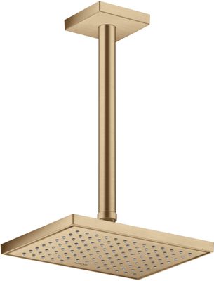 Hansgrohe Decken-Anschlussstück Axor DN 15 300 mm eckig BBR, 92 mm, Farbe bronze Bild 2