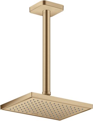 Hansgrohe Decken-Anschlussstück Axor DN 15 300 mm softsquare BBR, 91 mm, Farbe bronze Bild 2