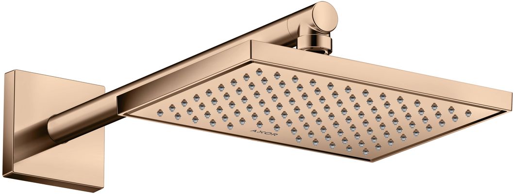 Hansgrohe Brausearm DN 15 eckig Axor PRG, 390 mm, Farbe redgold Bild 2