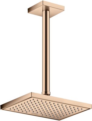 Hansgrohe Decken-Anschlussstück Axor DN 15 300 mm eckig PRG, 92 mm, Farbe red gold Bild 2