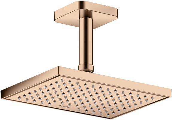 Hansgrohe Decken-Anschlussstück Axor DN 15 100 mm softsquare PRG, 92 mm, Farbe red gold Bild 2