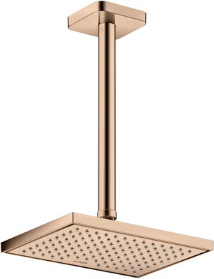 Hansgrohe Decken-Anschlussstück Axor DN 15 300 mm softsquare PRG, 91 mm, Farbe red gold Bild 2