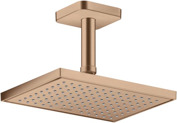 Hansgrohe Decken-Anschlussstück Axor DN 15 100 mm softsquare BRG, 92 mm, Farbe red gold Bild 2