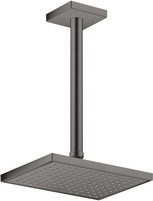 Hansgrohe Decken-Anschlussstück Axor DN 15 300 mm eckig BBC, 92 mm, Farbe black chrome Bild 2