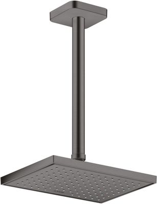 Hansgrohe Decken-Anschlussstück Axor DN 15 300 mm softsquare BBC, 91 mm, Farbe black chrome Bild 2