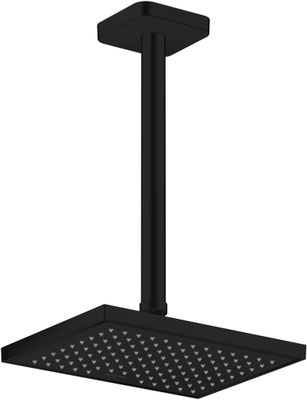 Hansgrohe Decken-Anschlussstück Axor DN 15 300 mm softsquare matt, 91 mm, Farbe schwarz Bild 2