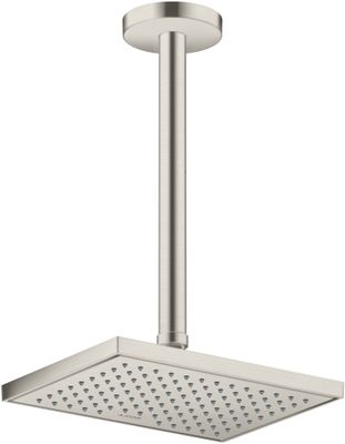 Hansgrohe Decken-Anschlussstück Axor DN 15 300 mm BSO, 91 mm, Farbe Edelstahl-Optik (silber) Bild 2