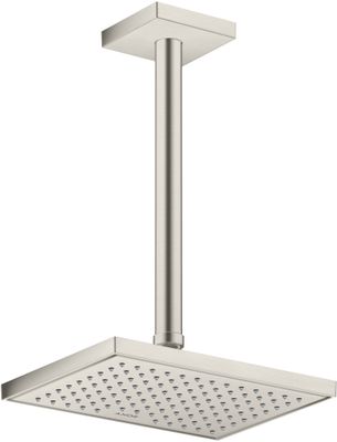 Hansgrohe Decken-Anschlussstück Axor DN 15 300 mm eckig BSO, 92 mm, Farbe Edelstahl-Optik (silber) Bild 2