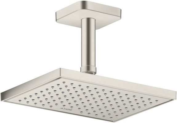 Hansgrohe Decken-Anschlussstück Axor DN 15 100 mm softsquare BSO, 92 mm, Farbe Edelstahl-Optik (silber) Bild 2