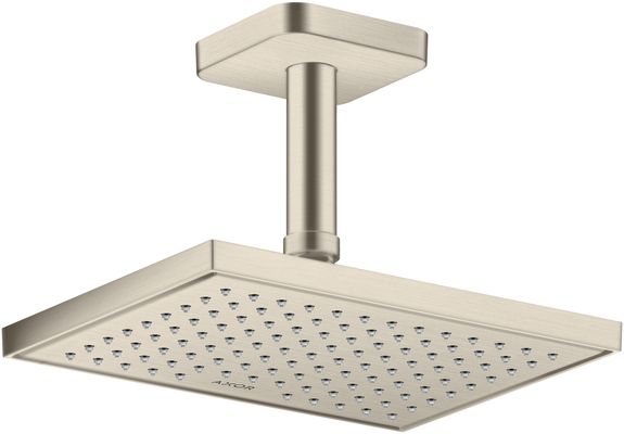 Hansgrohe Decken-Anschlussstück Axor DN 15 100 mm softsquare BN, 92 mm, Farbe nickel Bild 2