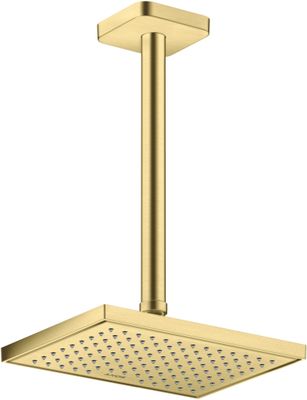 Hansgrohe Decken-Anschlussstück Axor DN 15 300 mm softsquare BB, 91 mm, Farbe brass Bild 2