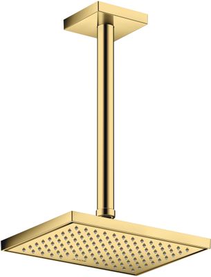 Hansgrohe Decken-Anschlussstück Axor DN 15 300 mm eckig PGO, 92 mm, Farbe gold Bild 4
