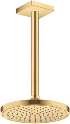 Hansgrohe Decken-Anschlussstück Axor DN 15 300 mm eckig BGO, 92 mm, Farbe gold Bild 3