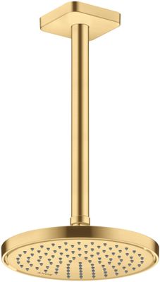 Hansgrohe Decken-Anschlussstück Axor DN 15 300 mm softsquare BGO, 91 mm, Farbe gold Bild 3