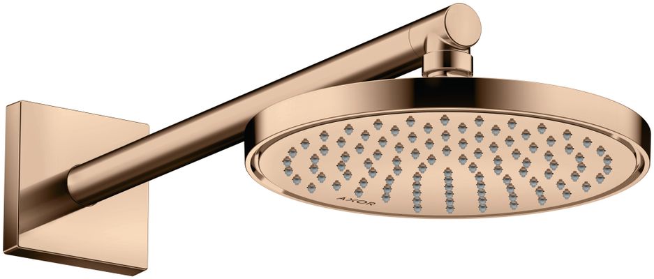 Hansgrohe Brausearm DN 15 eckig Axor PRG, 390 mm, Farbe redgold Bild 3