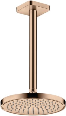 Hansgrohe Decken-Anschlussstück Axor DN 15 300 mm softsquare PRG, 91 mm, Farbe red gold Bild 3