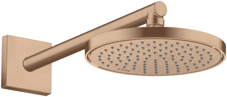 Hansgrohe Brausearm DN 15 eckig Axor BRG, 390 mm, Farbe redgold Bild 3