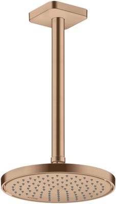 Hansgrohe Decken-Anschlussstück Axor DN 15 300 mm softsquare BRG, 91 mm, Farbe red gold Bild 3