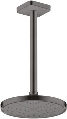 Hansgrohe Decken-Anschlussstück Axor DN 15 300 mm softsquare BBC, 91 mm, Farbe black chrome Bild 3