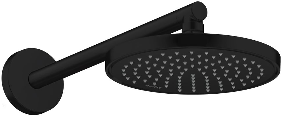 Hansgrohe Brausearm DN 15 390 mm Axor matt, 406 mm, Farbe schwarz Bild 3
