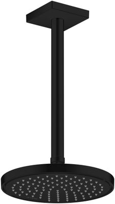 Hansgrohe Decken-Anschlussstück Axor DN 15 300 mm eckig matt, 92 mm, Farbe schwarz Bild 3