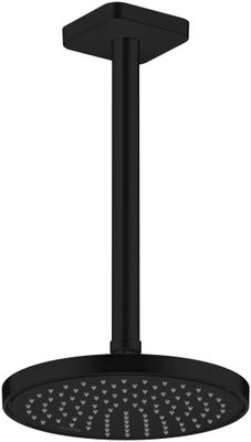 Hansgrohe Decken-Anschlussstück Axor DN 15 300 mm softsquare matt, 91 mm, Farbe schwarz Bild 3