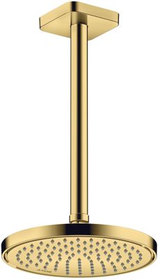 Hansgrohe Decken-Anschlussstück Axor DN 15 300 mm softsquare PGO, 91 mm, Farbe gold Bild 3