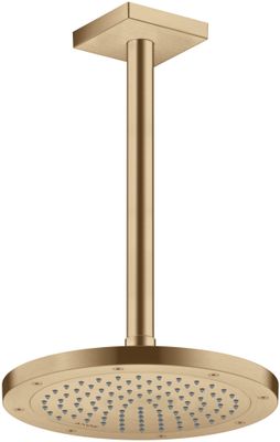 Hansgrohe Decken-Anschlussstück Axor DN 15 300 mm eckig BBR, 92 mm, Farbe bronze Bild 4