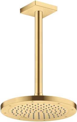 Hansgrohe Decken-Anschlussstück Axor DN 15 300 mm eckig BGO, 92 mm, Farbe gold Bild 4
