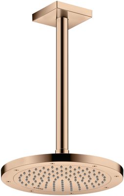 Hansgrohe Decken-Anschlussstück Axor DN 15 300 mm eckig PRG, 92 mm, Farbe red gold Bild 4