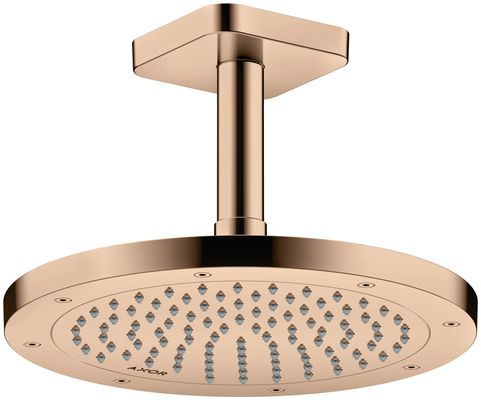 Hansgrohe Decken-Anschlussstück Axor DN 15 100 mm softsquare PRG, 92 mm, Farbe red gold Bild 4