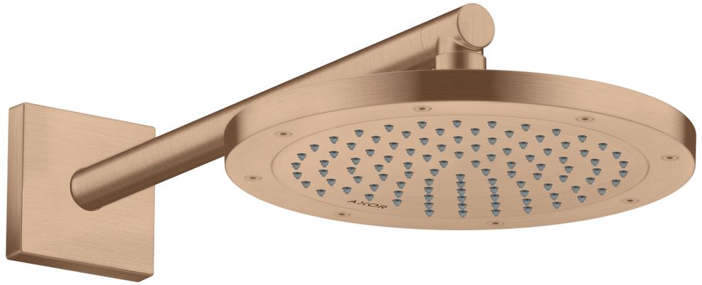 Hansgrohe Brausearm DN 15 eckig Axor BRG, 390 mm, Farbe redgold Bild 4